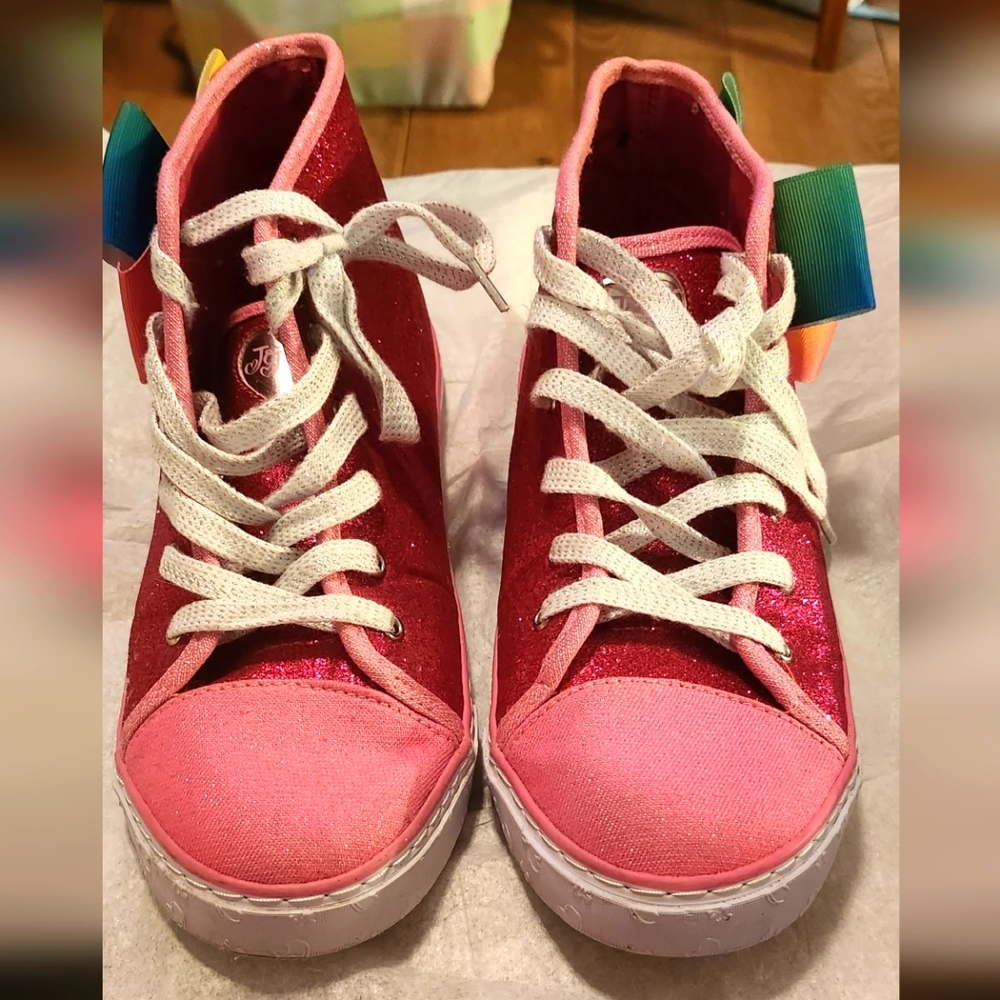 Jojo Siwa Girls High Tops Size 5 Hot Pink 2018